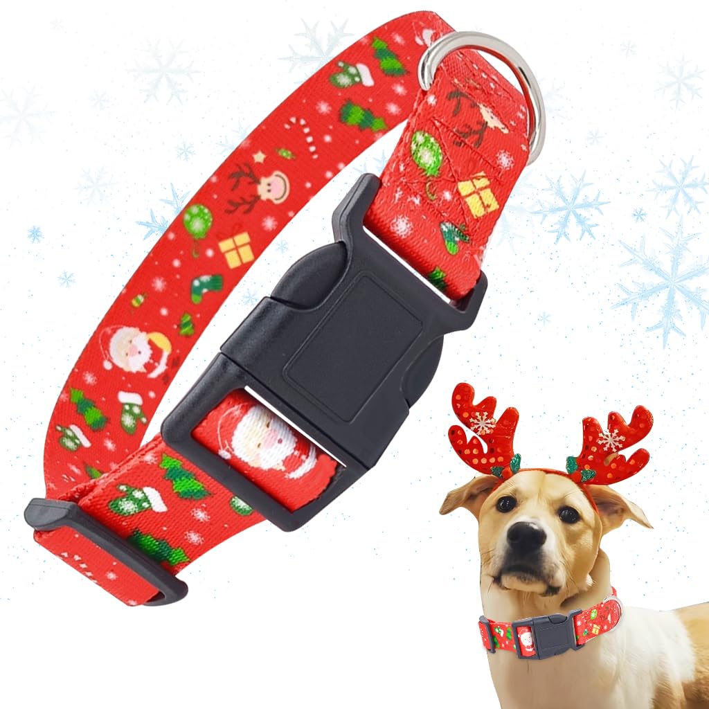 Qpets Christmas Dog Collar, XL Qpets Christmas Dog Collar, XL